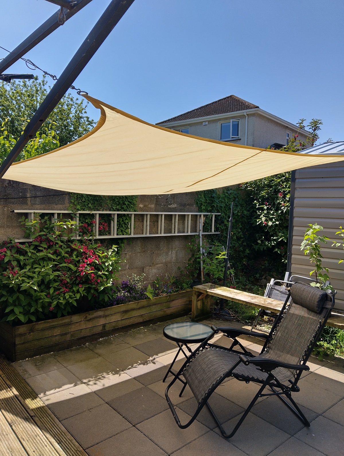 Shade sail installation